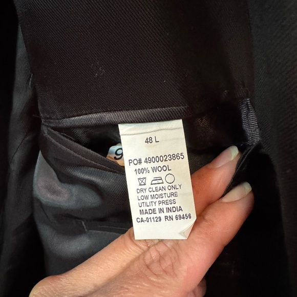 Calvin Klein Black Sport Coat Modern Tailored Design - Picture 7 of 11